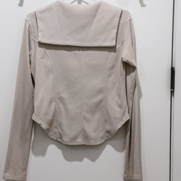 Sailor collar ZIP LS pullover - Picture 2 of 4